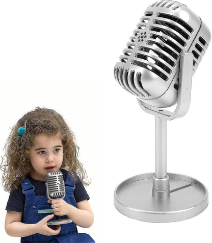 Plastic Fake Microphone Prop - Realistic Mic for Filming or Party Use V1263-JX-3667