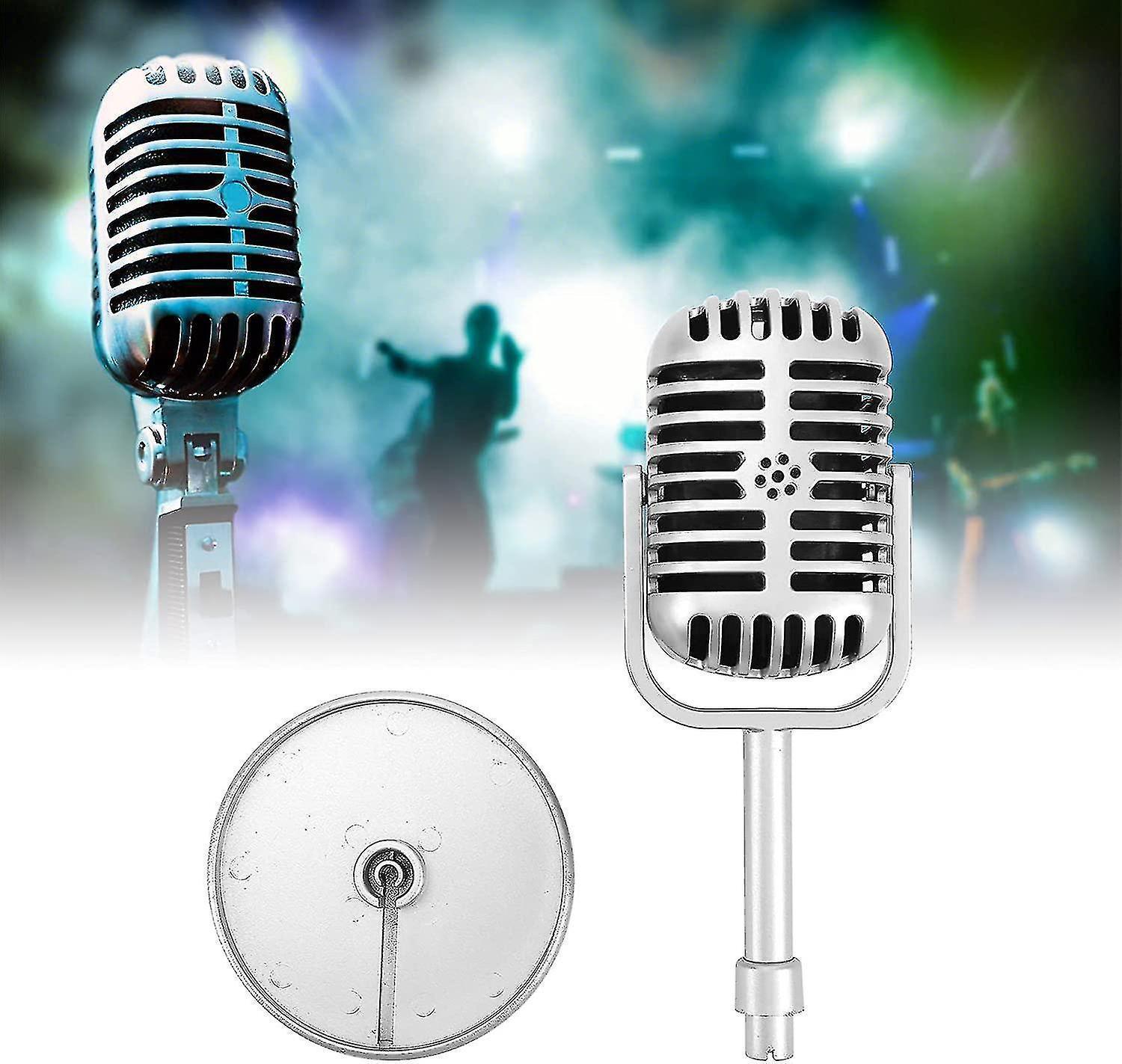 Plastic Fake Microphone Prop - Realistic Mic for Filming or Party Use V1263-JX-3667