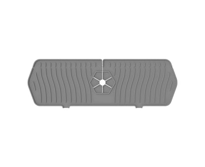 Sink Faucet Mat Silicone Splash-proof Drain Pad-Grey M V1263-JX-367