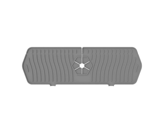 Sink Faucet Mat Silicone Splash-proof Drain Pad-Grey M V1263-JX-367