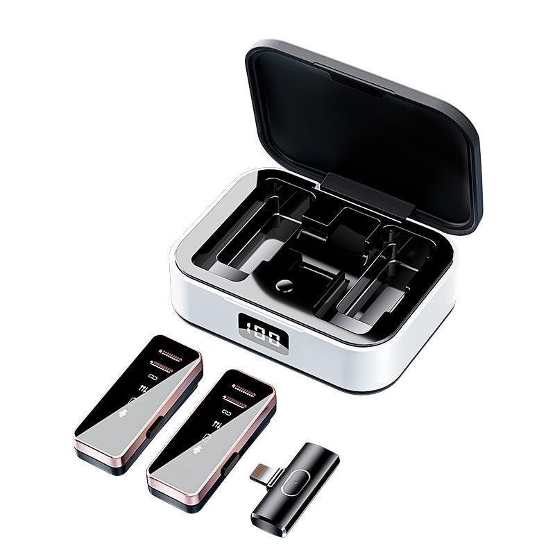 Mini Wireless Lavalier Microphone - Portable Clip-on Mic for Video and Podcast V1263-JX-3672
