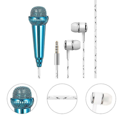 Miniature Vocal Microphone - Portable Mic for Voice Recording and Speech V1263-JX-3678