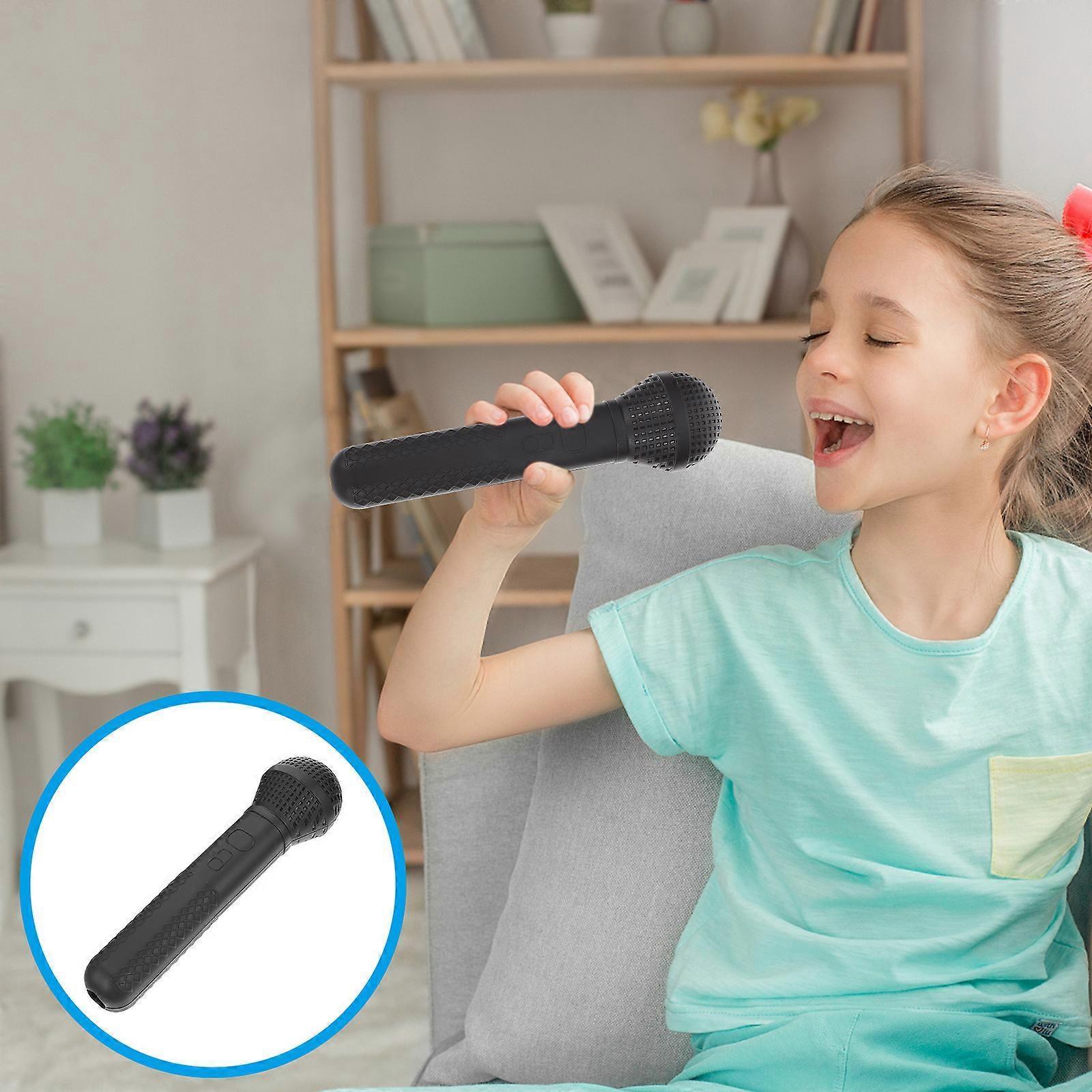 2pcs Plastic Fake Microphone - Pretend Play Handheld Mic and Headset Microphone Set V1263-JX-3679