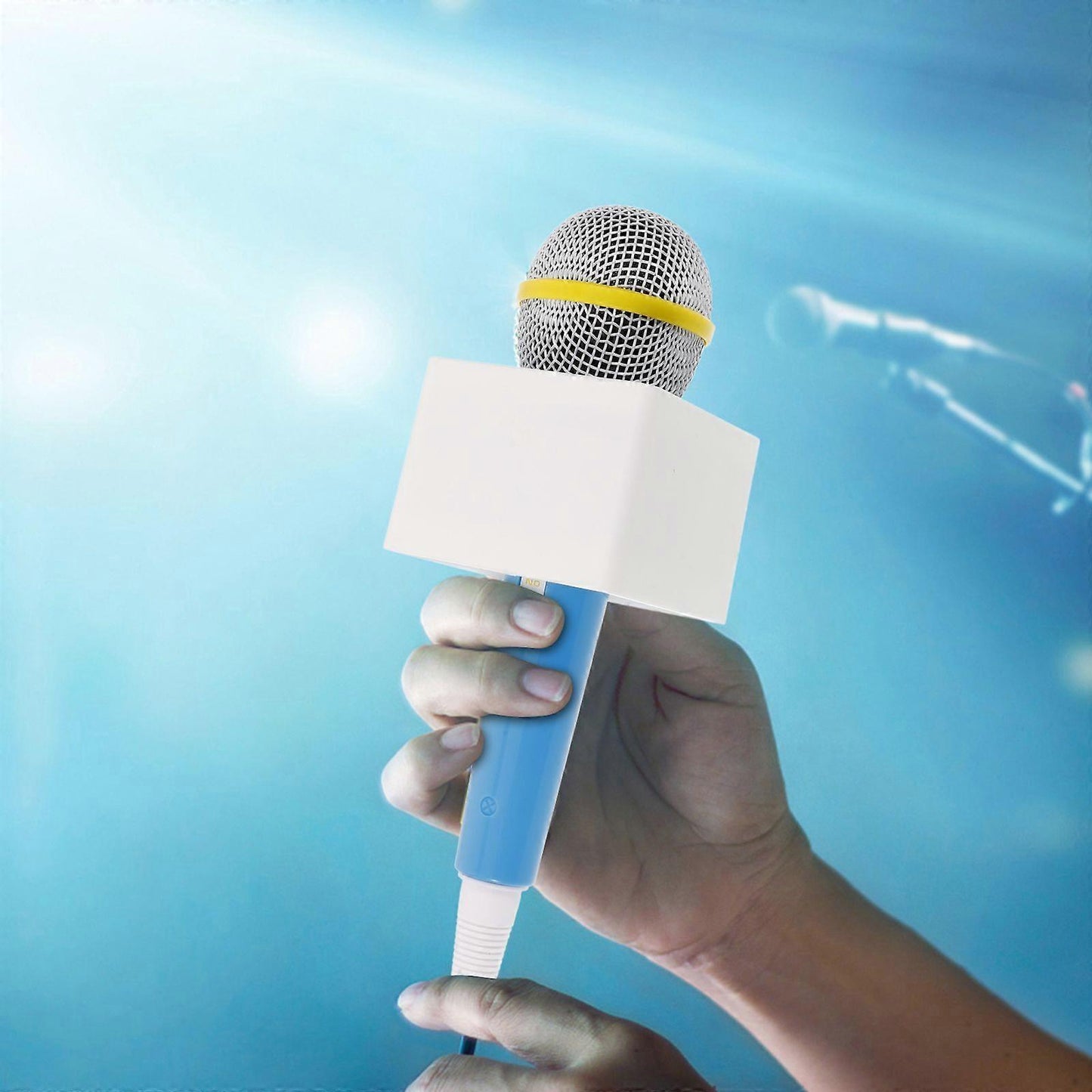 Fake Microphone Prop - Simulated Pretend Mic for Roleplay, Party, or Stage Use V1263-JX-3682