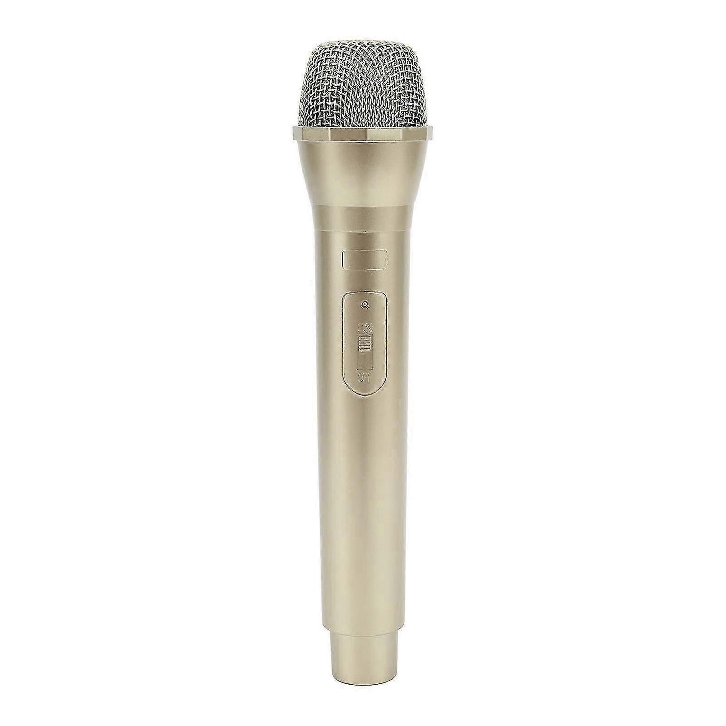 Prop Microphone - Gold Plastic Fake Karaoke Mic for Stage or Party Use V1263-JX-3686