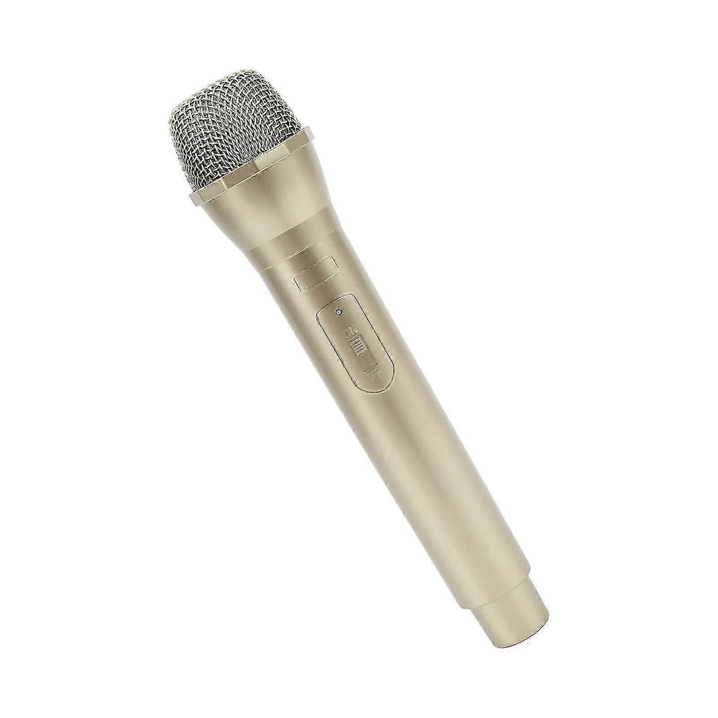 Prop Microphone - Gold Plastic Fake Karaoke Mic for Stage or Party Use V1263-JX-3686