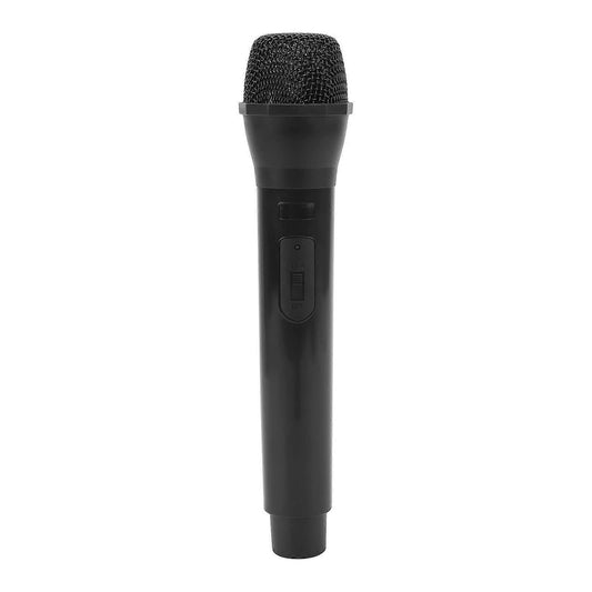 Prop Microphone - Black Plastic Fake Karaoke Mic for Stage or Party Use V1263-JX-3687