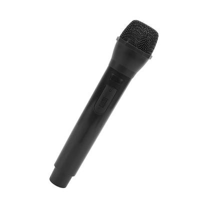 Prop Microphone - Black Plastic Fake Karaoke Mic for Stage or Party Use V1263-JX-3687