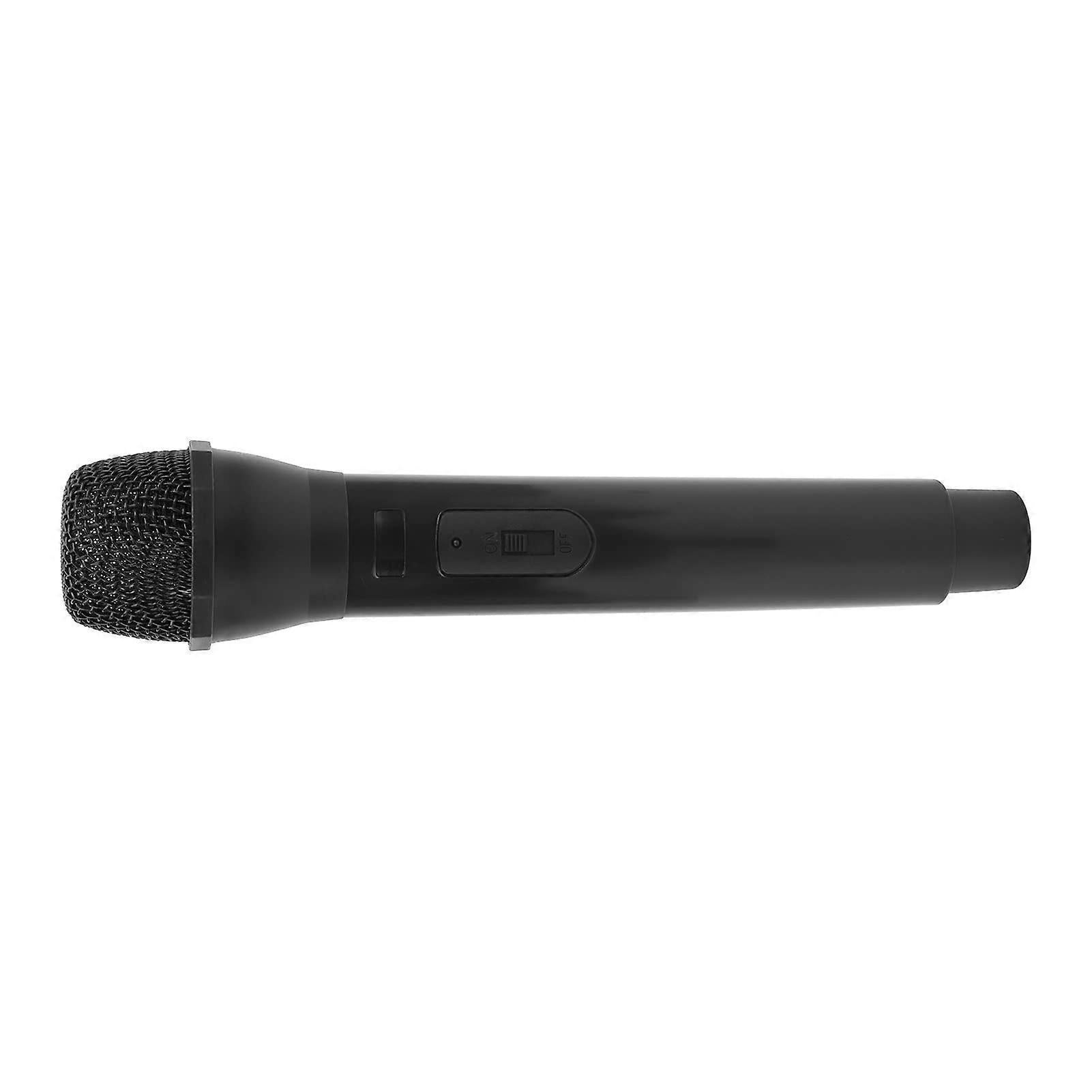 Prop Microphone - Black Plastic Fake Karaoke Mic for Stage or Party Use V1263-JX-3687