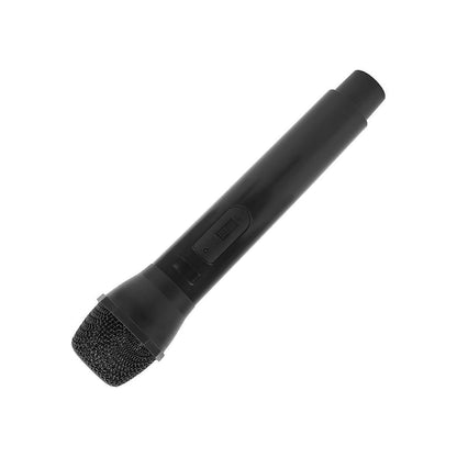 Prop Microphone - Black Plastic Fake Karaoke Mic for Stage or Party Use V1263-JX-3687
