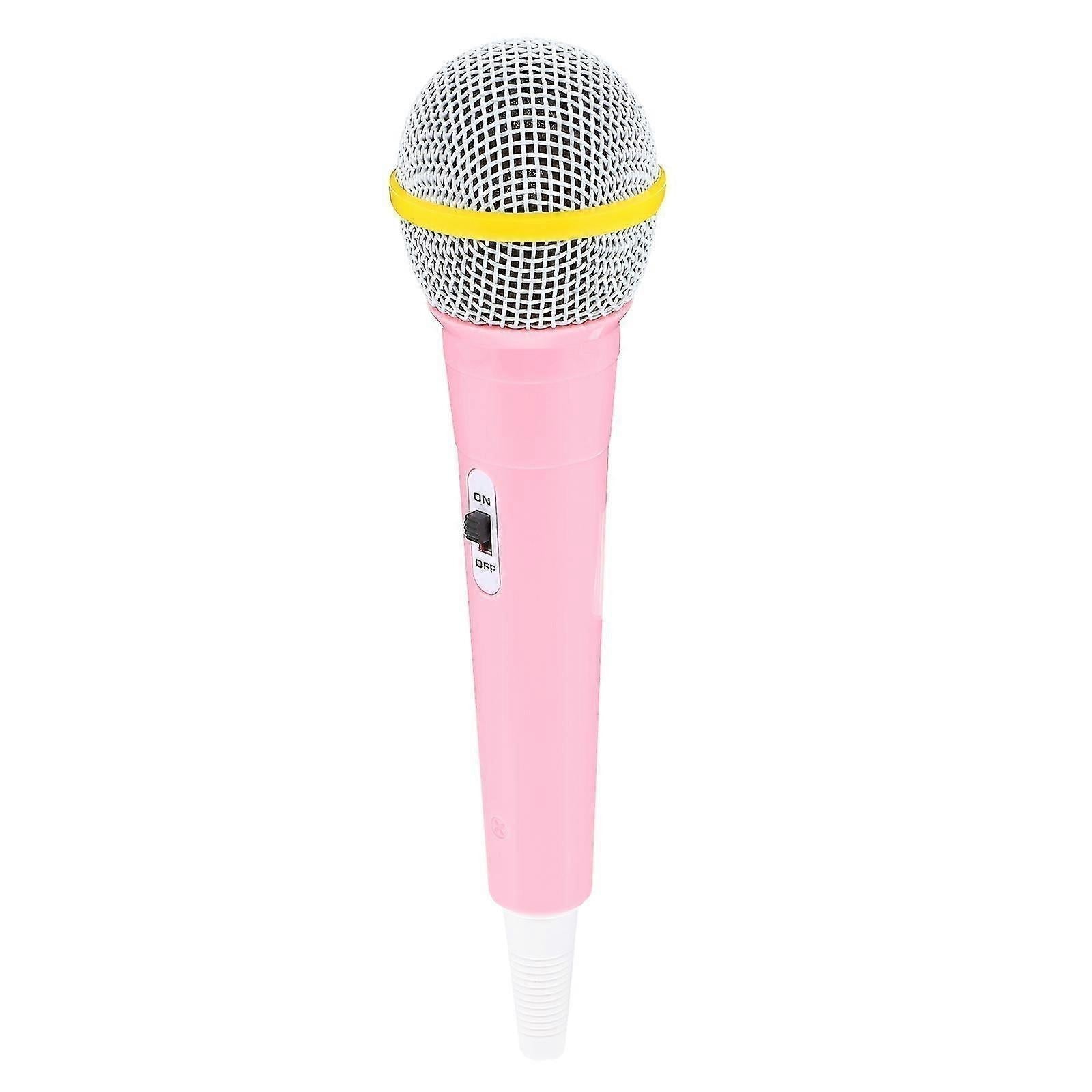 Funny Plastic Microphone Prop - Mini Pretend Play Mic for Party or Roleplay V1263-JX-3691