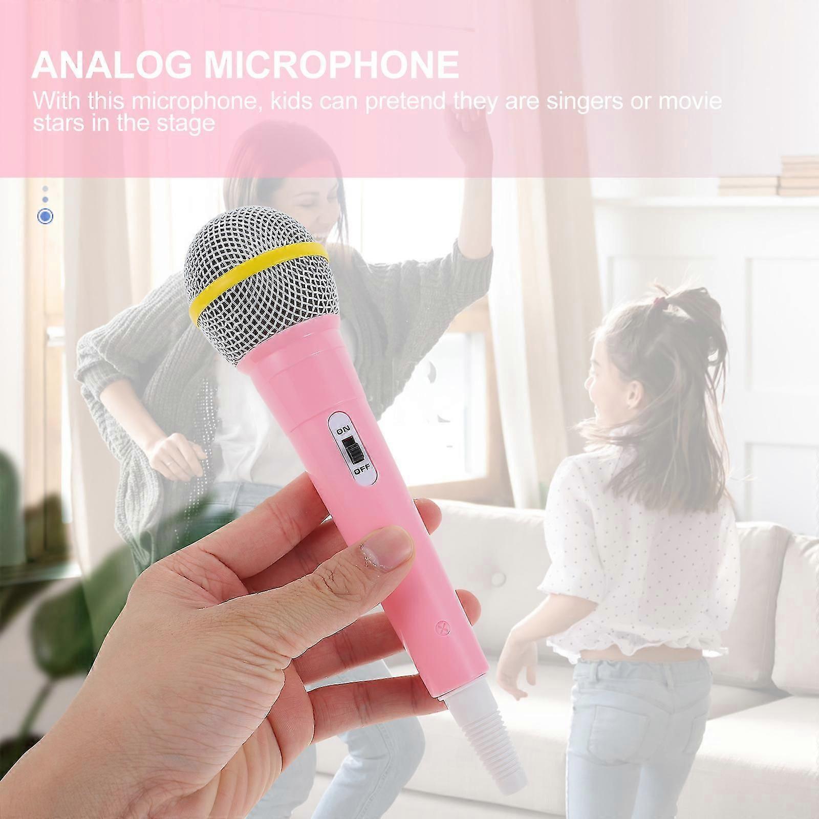 Funny Plastic Microphone Prop - Mini Pretend Play Mic for Party or Roleplay V1263-JX-3691