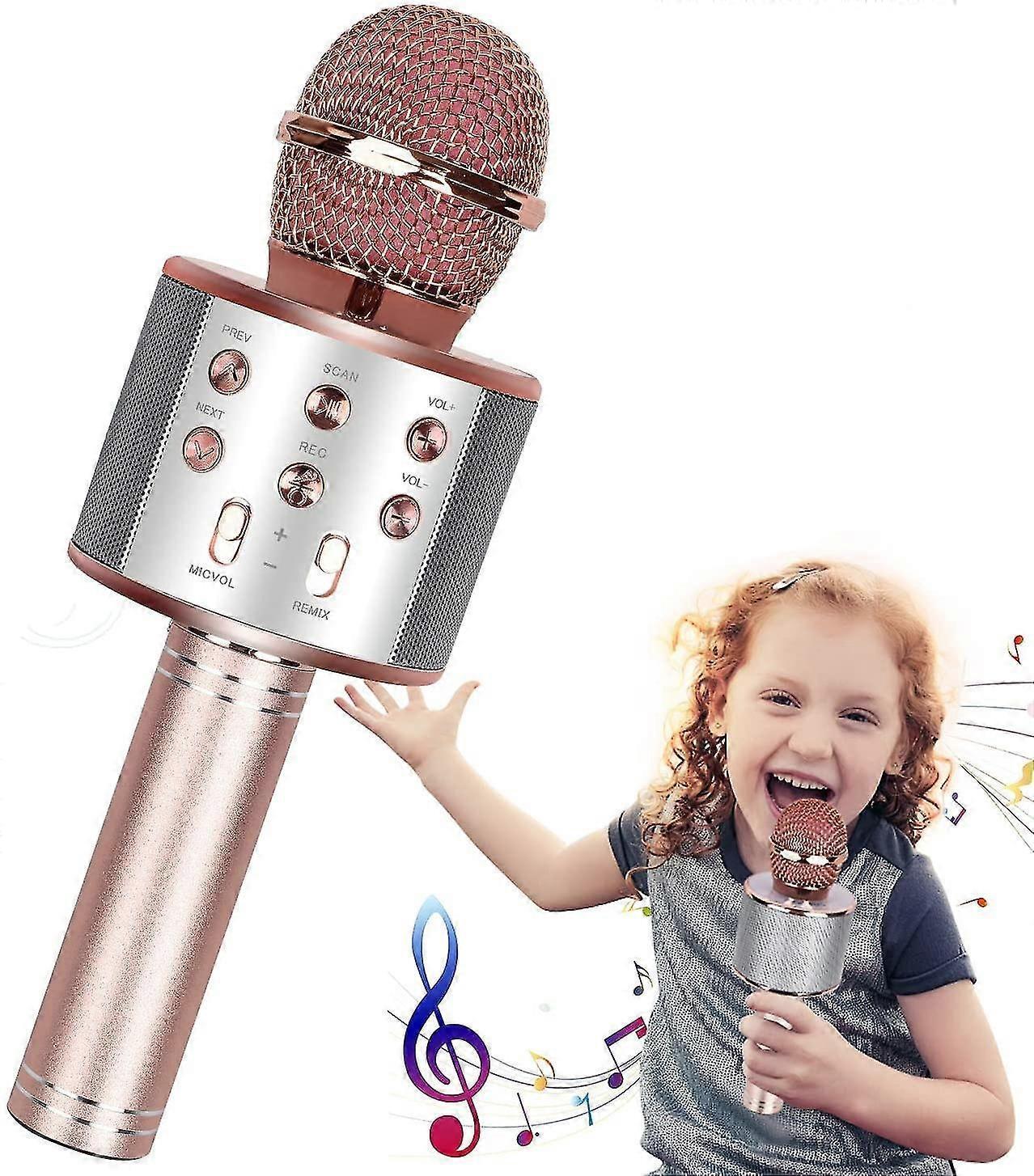 Bluetooth Karaoke Microphone - Mobile Phone Wireless Mic for Singing V1263-JX-3694