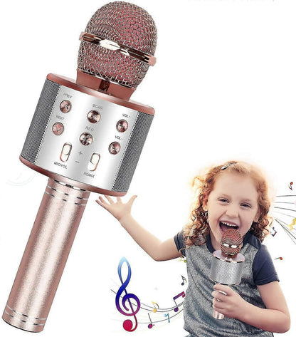Bluetooth Karaoke Microphone - Mobile Phone Wireless Mic for Singing V1263-JX-3694