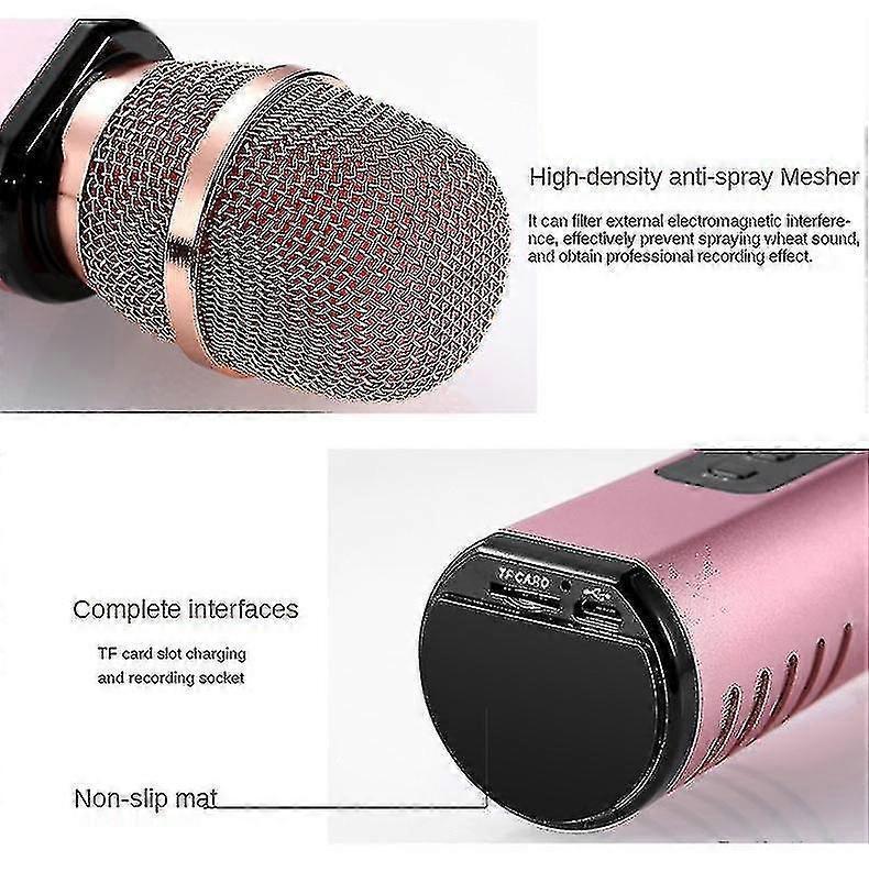 Multifunction Wireless Microphone - Audio Recording, Streaming, Singing Mic V1263-JX-3699