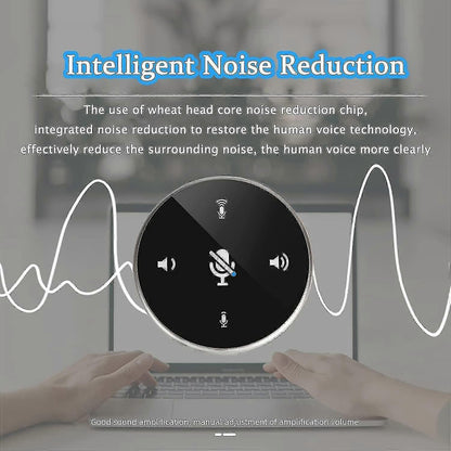USB Conference Microphone - Omnidirectional Speakerphone for Meetings V1263-JX-3700