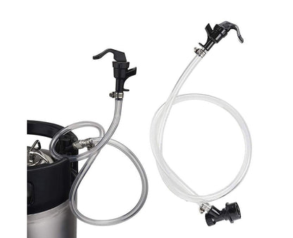 3/16 Inch Beer Line Liquid Ball Lock Assembly Kit for Home Brew Dispensing Keg-Black V1263-JX-371