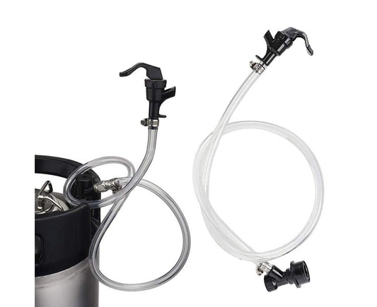3/16 Inch Beer Line Liquid Ball Lock Assembly Kit for Home Brew Dispensing Keg-Black V1263-JX-371