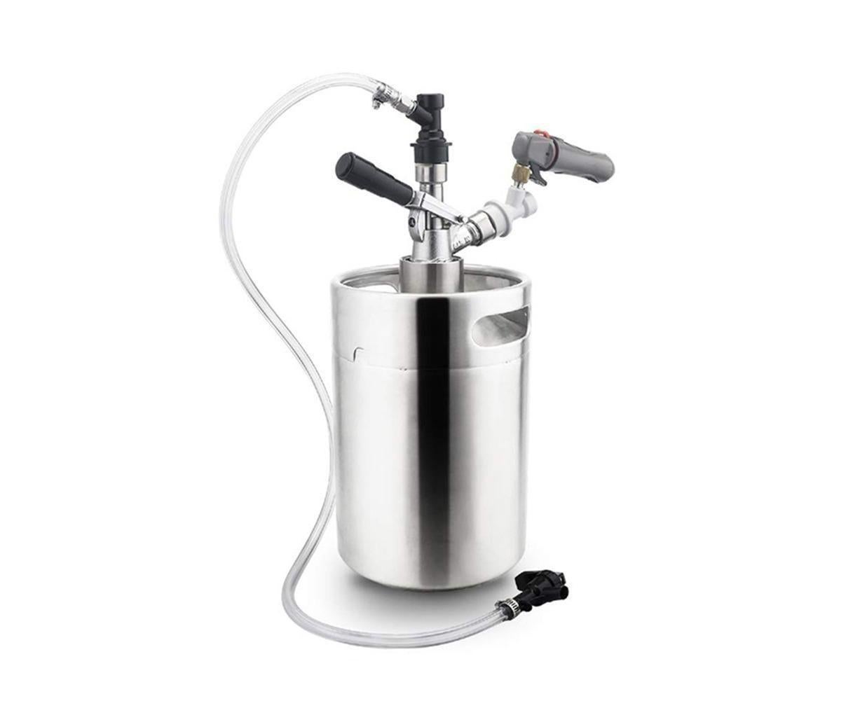3/16 Inch Beer Line Liquid Ball Lock Assembly Kit for Home Brew Dispensing Keg-Black V1263-JX-371