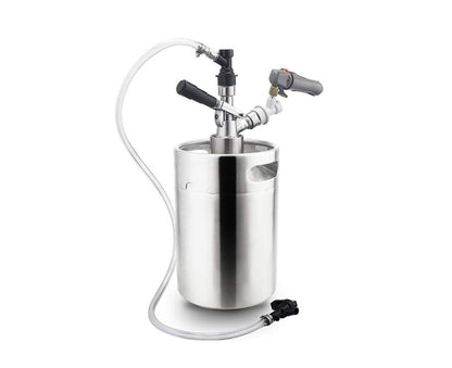 3/16 Inch Beer Line Liquid Ball Lock Assembly Kit for Home Brew Dispensing Keg-Black V1263-JX-371