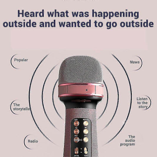 Wireless babies Microphone - Handheld Mic with Built-in Speaker V1263-JX-3711