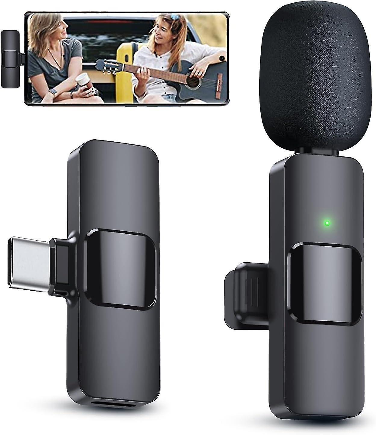 Mini Wireless Microphone - Mic for Android, Laptop, Type-C Devices V1263-JX-3712