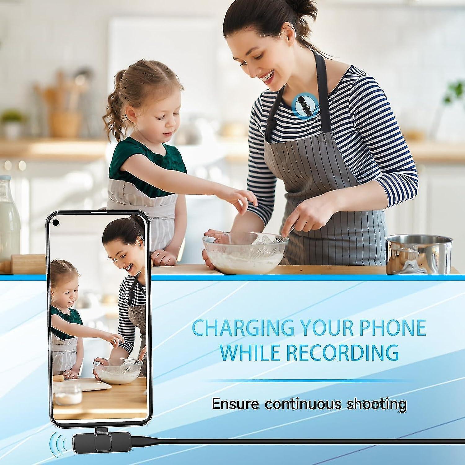 Mini Wireless Microphone - Mic for Android, Laptop, Type-C Devices V1263-JX-3712