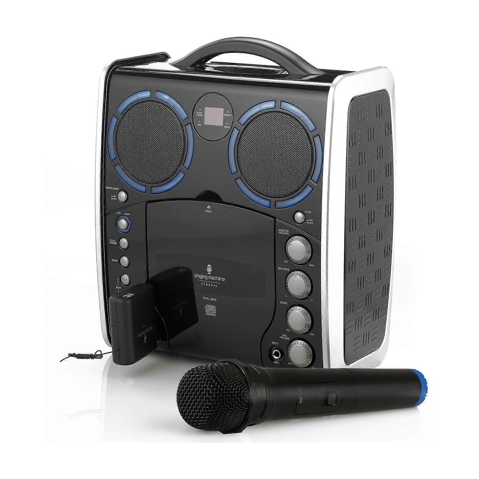 Wireless Bluetooth Karaoke Microphone - Handheld Mic with Receiver System V1263-JX-3713
