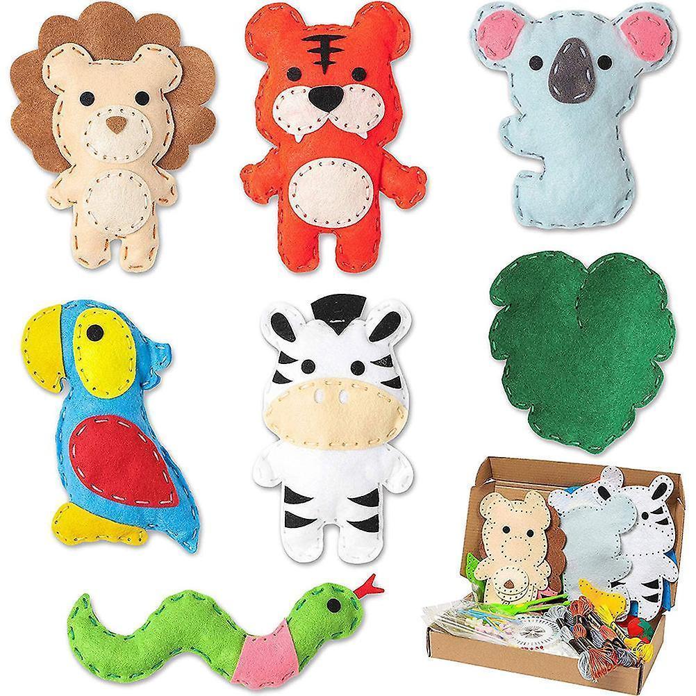 Felt Animal Sewing Kit - DIY Hand Sewing Craft Kit V1263-JX-3714