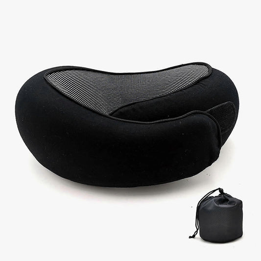 Travel Neck Pillow - Memory Foam U-Shape Pillow for Airplane and Road Trips V1263-JX-3718