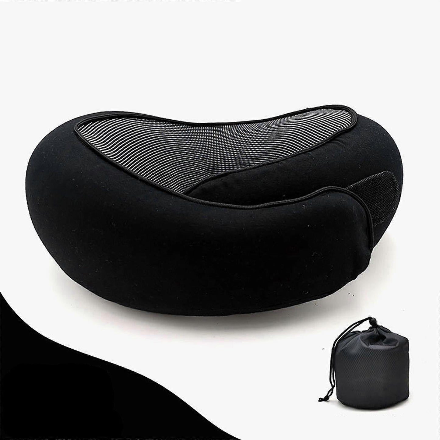 Travel Neck Pillow - Memory Foam U-Shape Pillow for Airplane and Road Trips V1263-JX-3718