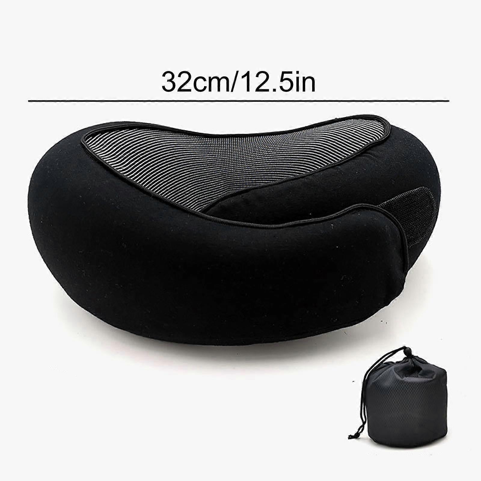 Travel Neck Pillow - Memory Foam U-Shape Pillow for Airplane and Road Trips V1263-JX-3718