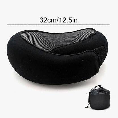 Travel Neck Pillow - Memory Foam U-Shape Pillow for Airplane and Road Trips V1263-JX-3718