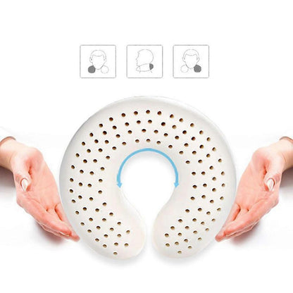 U-Shaped Neck Support Pillow - Memory Foam Travel Pillow for Plane,Car,and Office V1263-JX-3722