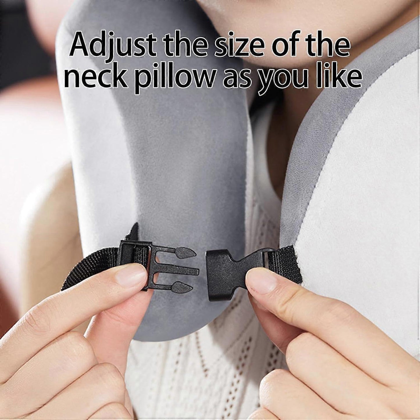 Foam Neck Support Pillow - U-Shaped Travel Pillow for Neck and Spine Alignment V1263-JX-3723