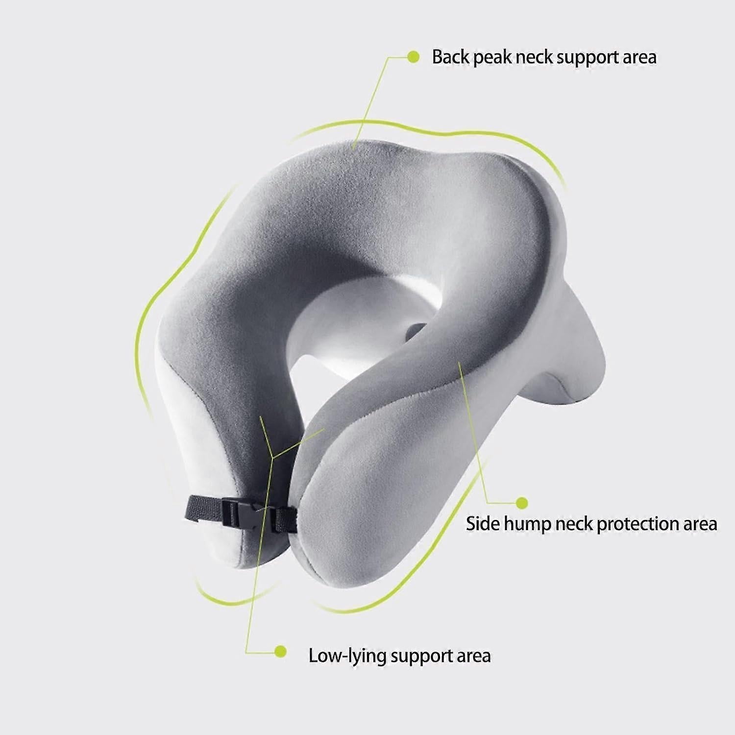 Foam Neck Support Pillow - U-Shaped Travel Pillow for Neck and Spine Alignment V1263-JX-3723