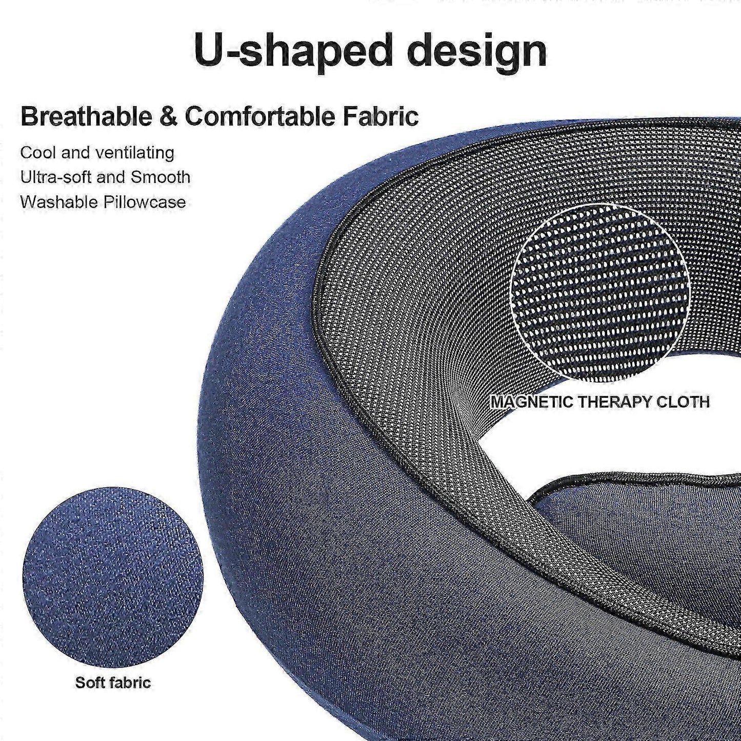 Travel Pillow Neck Support Headrest Pillow for Comfort Travel V1263-JX-3731