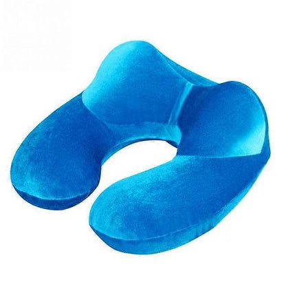 Inflatable U-Shape Travel Neck Pillows for Sleep Home Office Airplane Travel V1263-JX-3733