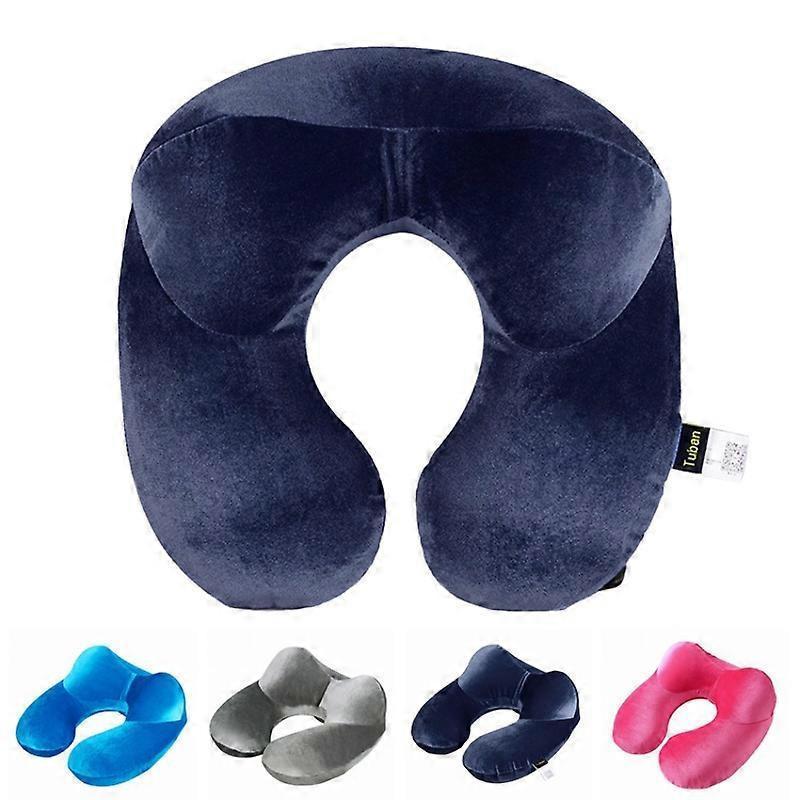Inflatable U-Shape Travel Neck Pillows for Sleep Home Office Airplane Travel V1263-JX-3733