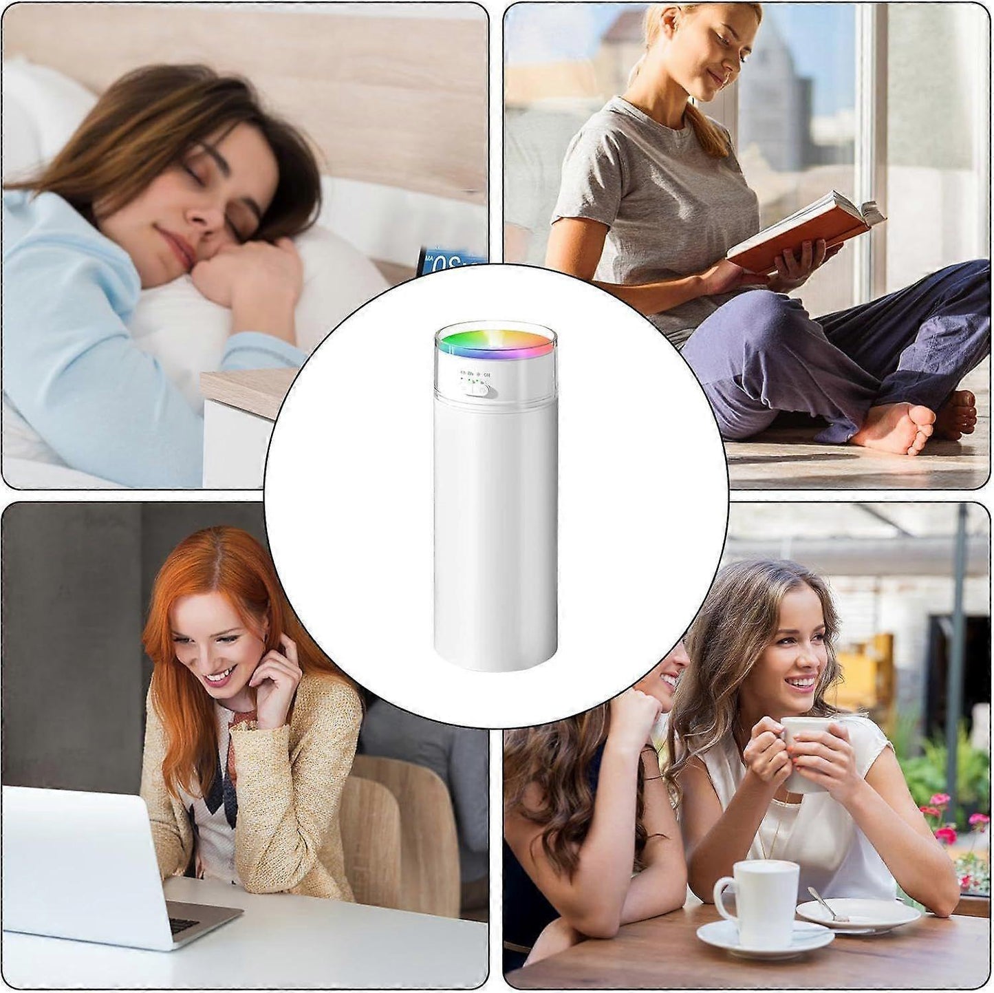 Portable Air Humidifier for Bedroom Office Desk Car, USB Quiet Humidifier V1263-JX-3736