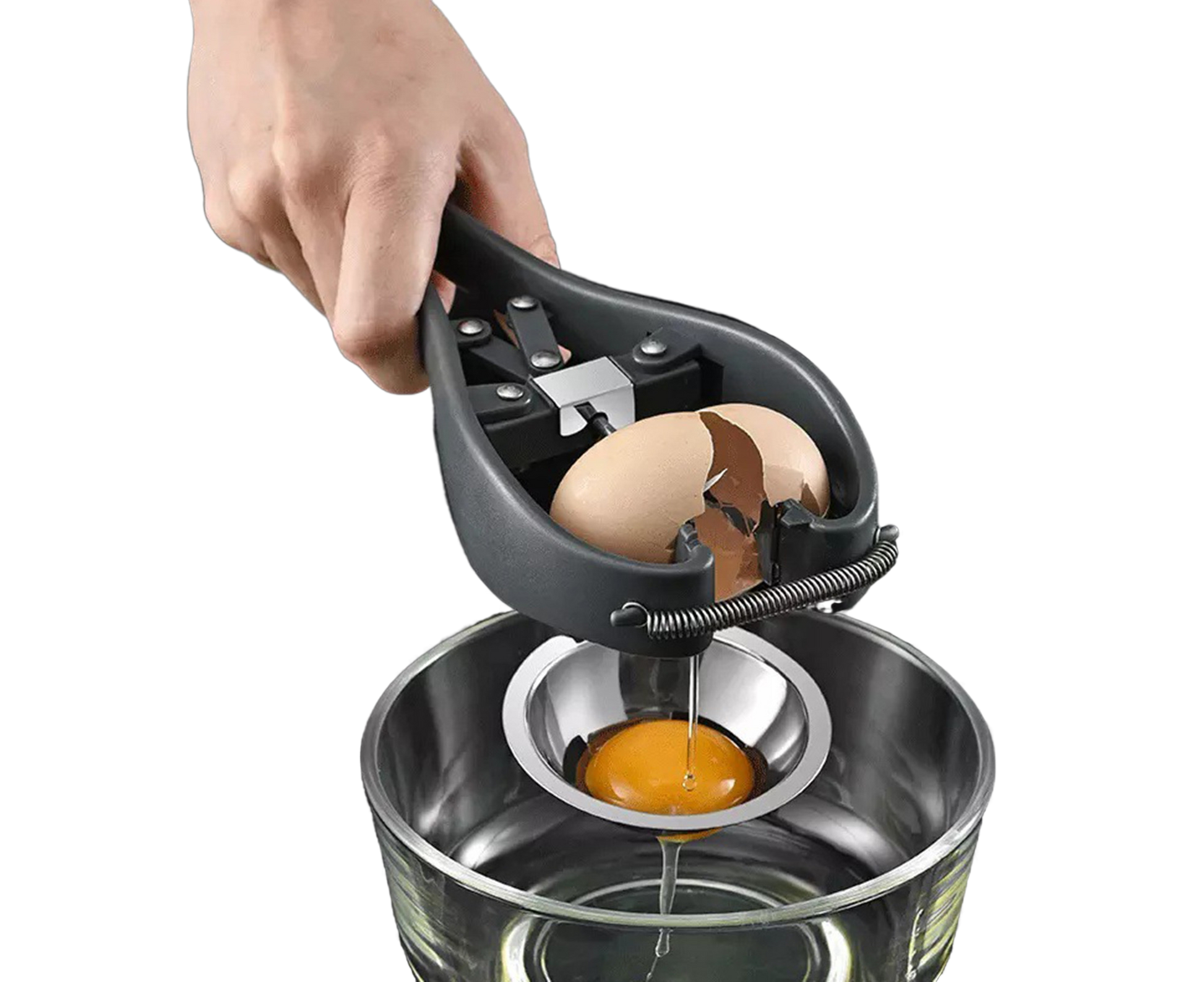 Egg Opener Detachable Filter Kitchen Egg Scissors -Black V1263-JX-374