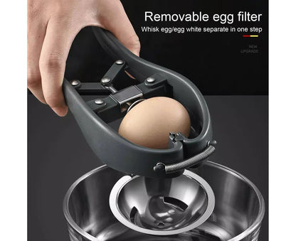 Egg Opener Detachable Filter Kitchen Egg Scissors -Black V1263-JX-374