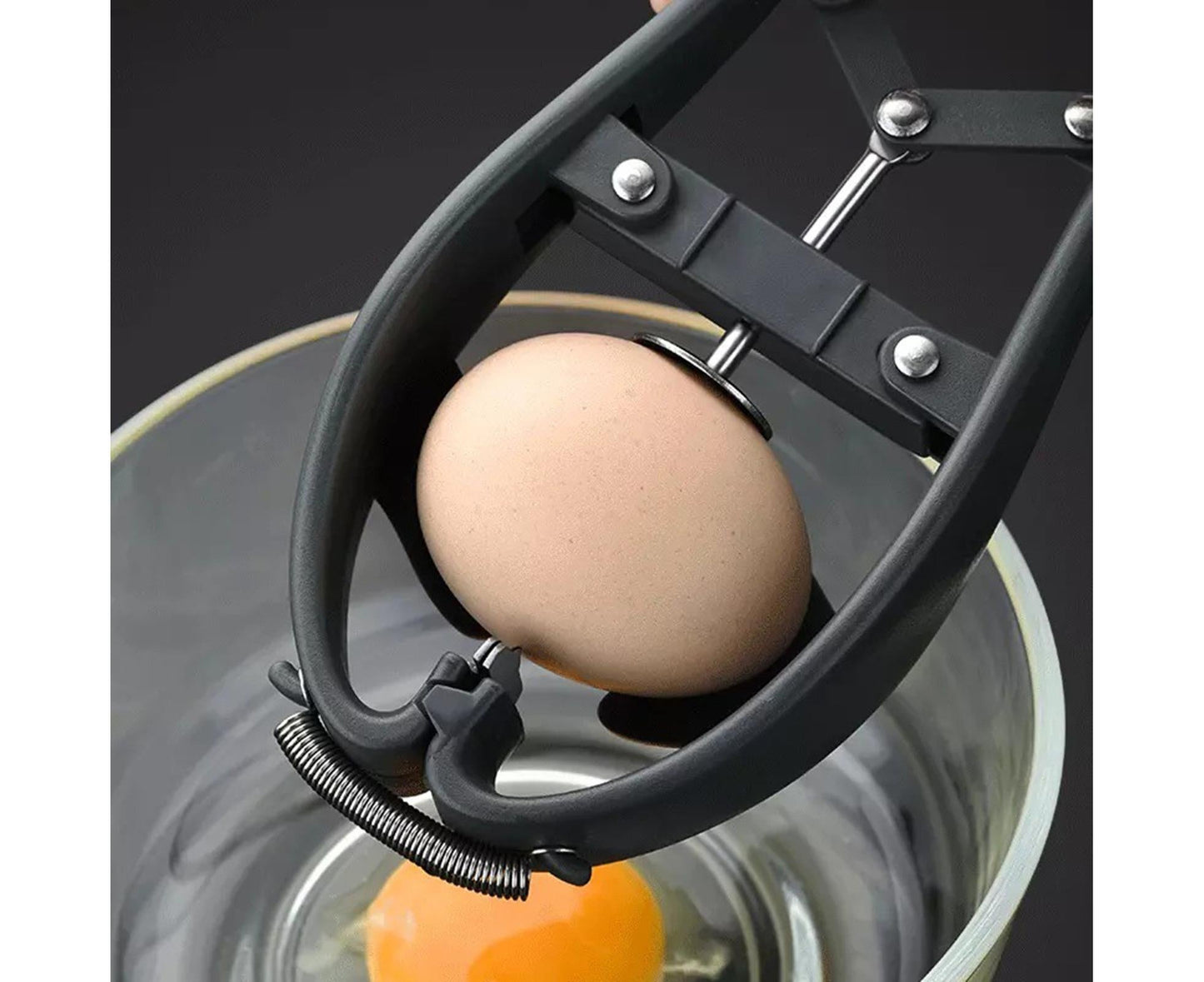 Egg Opener Detachable Filter Kitchen Egg Scissors -Black V1263-JX-374