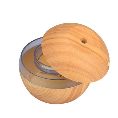 Wood Grain USB Humidifier, Round Aroma Diffuser, Mini Cool Mist Maker V1263-JX-3748