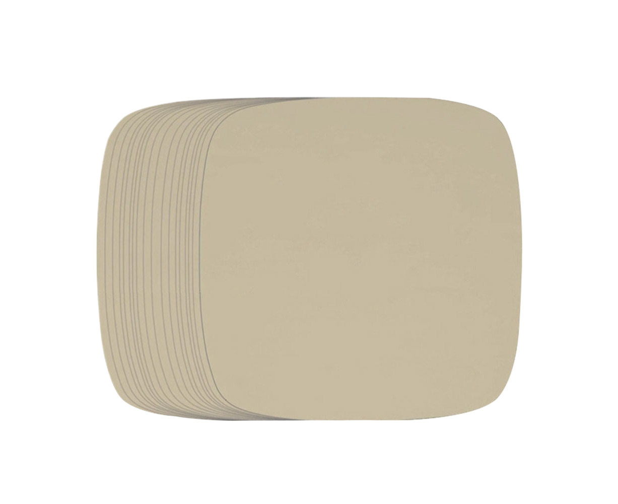 100Pcs Non-Stick Oilproof Barbecue Kitchen Oven Baking Pan BBQ Liner Papers Mats-Khaki 8.5 inch V1263-JX-375