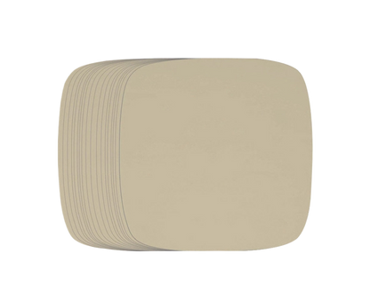 100Pcs Non-Stick Oilproof Barbecue Kitchen Oven Baking Pan BBQ Liner Papers Mats-Khaki 8.5 inch V1263-JX-375