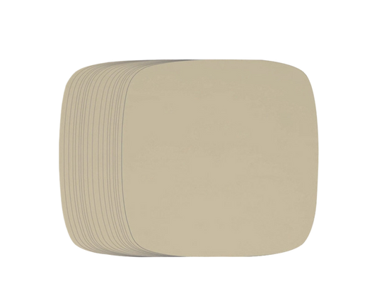 100Pcs Non-Stick Oilproof Barbecue Kitchen Oven Baking Pan BBQ Liner Papers Mats-Khaki 8.5 inch V1263-JX-375
