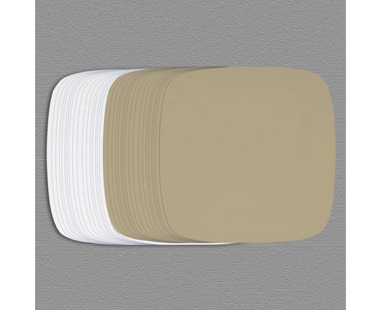 100Pcs Non-Stick Oilproof Barbecue Kitchen Oven Baking Pan BBQ Liner Papers Mats-Khaki 8.5 inch V1263-JX-375