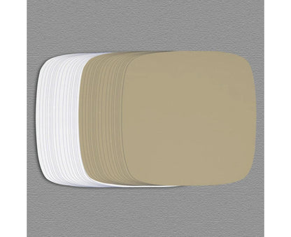 100Pcs Non-Stick Oilproof Barbecue Kitchen Oven Baking Pan BBQ Liner Papers Mats-Khaki 8.5 inch V1263-JX-375