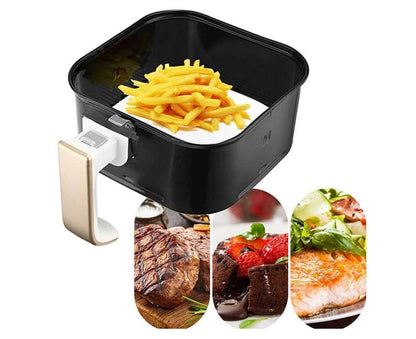 100Pcs Non-Stick Oilproof Barbecue Kitchen Oven Baking Pan BBQ Liner Papers Mats-Khaki 8.5 inch V1263-JX-375